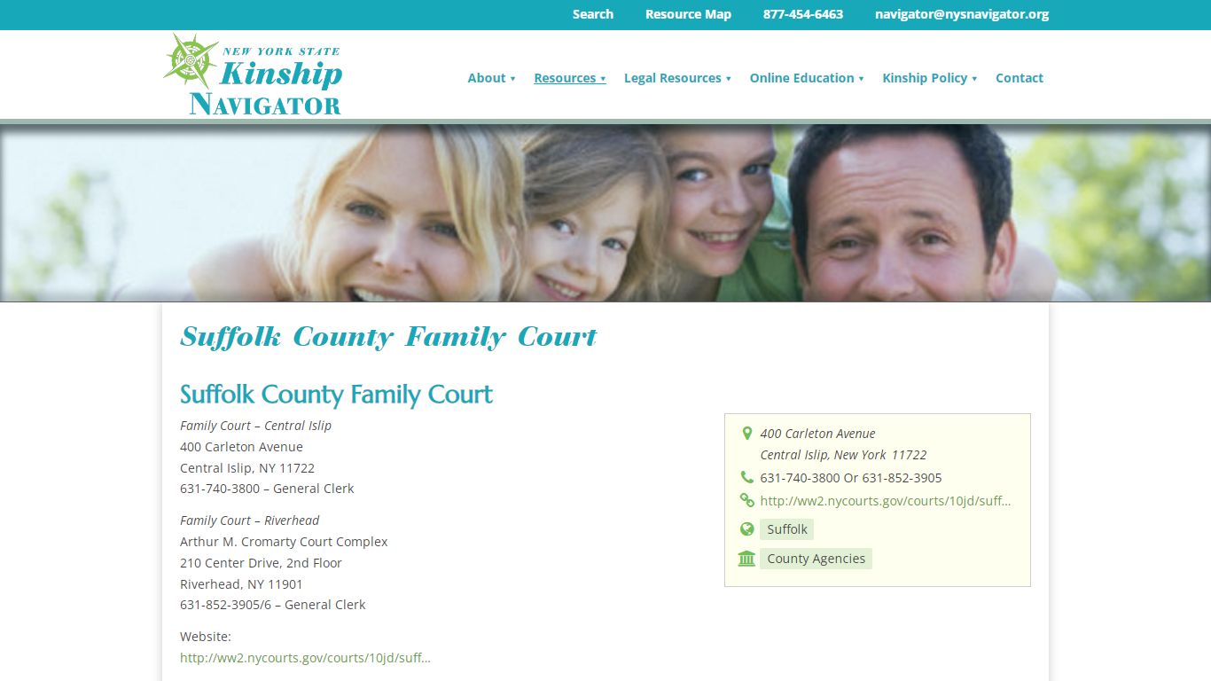 Suffolk County Family Court | Resources Directory